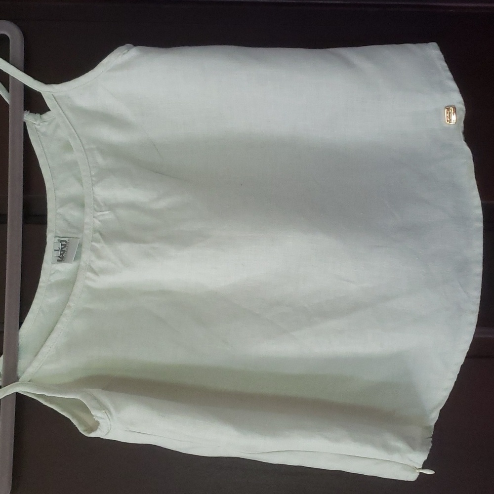 100 % cotton white Land tank top